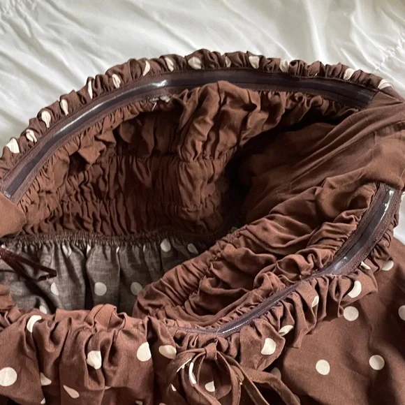 The Somerset Strapless polka Dot Maxi Dress - Picture 12 of 13